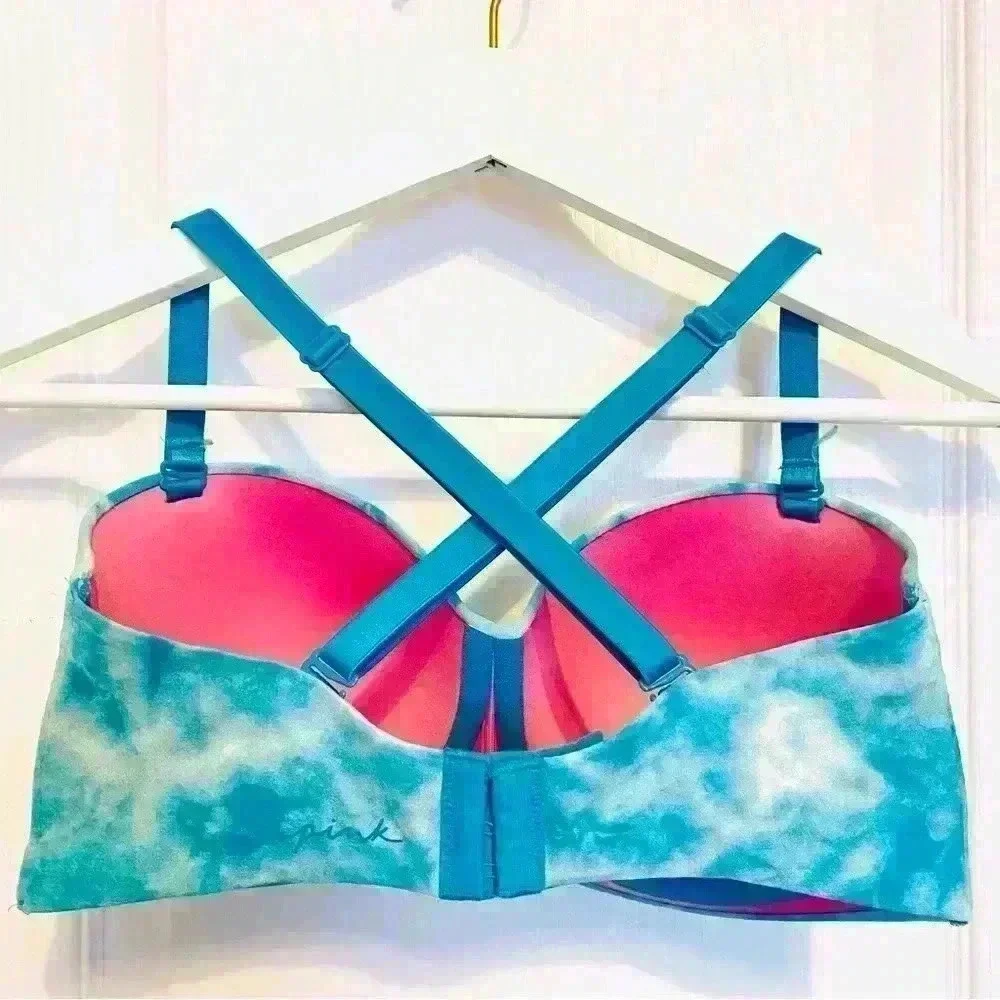 PINK Victoria's Secret Multi Way Lightly Lined Bra sz S strapless or Racerback